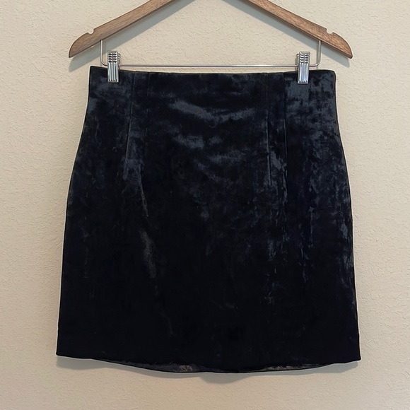 & Other Stories Dresses & Skirts - & OTHER STORIES Highwaisted Crushed Velvet Mini Skirt Sz 12